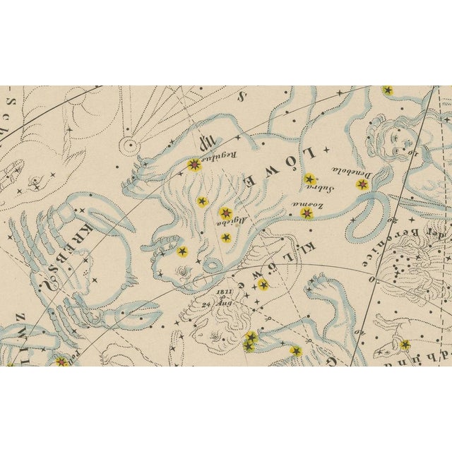 Northern Hemisphere Star Map – Constellations & Astronomical Chart c.1858 This attractive antique print shows the northern...