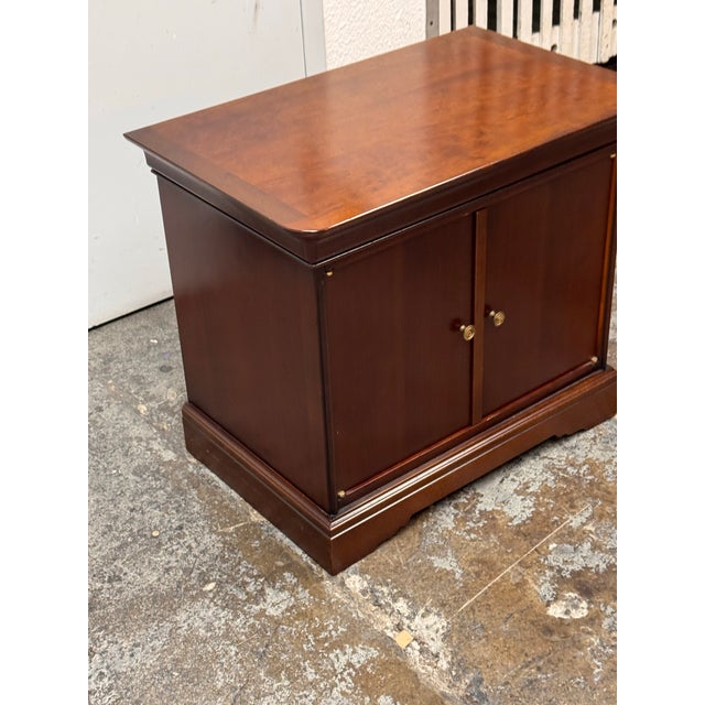 Wood Grange French Louis Philippe Bedside Chest, Vintage For Sale - Image 7 of 12