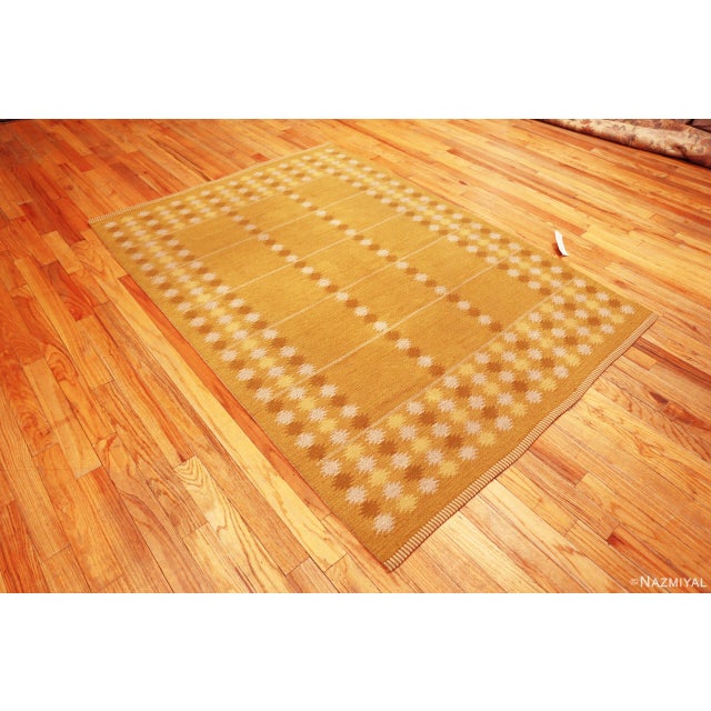 Vintage Double-Sided Scandinavian Geometric Kilim Rug, Country of Origin: Scandinavia, Circa Date: Vintage