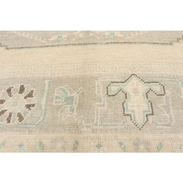 Mid 20th Century Muted Vintage Turkish Oushak Rug - 06'02 X 09'07 For Sale - Image 4 of 7