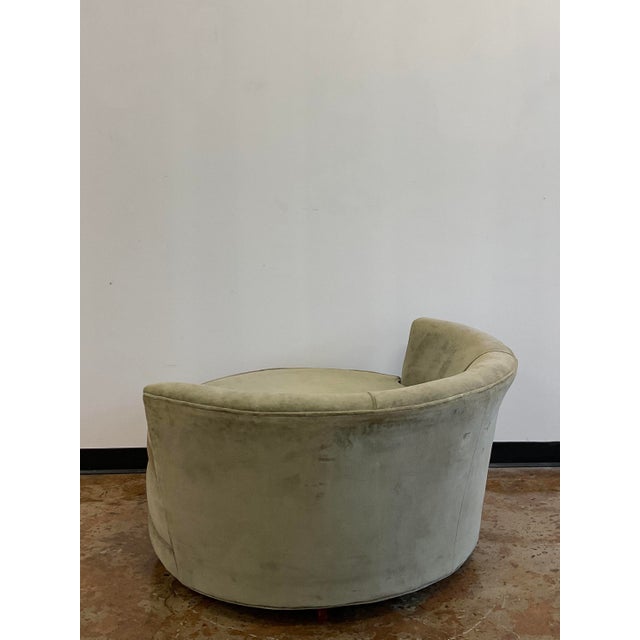 Vintage Circular Lounge Chiar, Attr. To Milo Baughman For Sale - Image 13 of 18