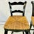 1980s Vintage Boho Chic Farmhouse Rush Seat Ladderback Barstools - A Pair For Sale - Image 6 of 17