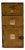 Spectacular Diminutive Antique Painted Pine Apothecary 3 Compartment Cupboard With Labels For Sale