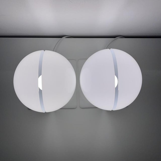 Plastic Sirio Lamps of Brazzoni and Lamp for Guzzini, 1970s, Set of 2 For Sale - Image 7 of 14