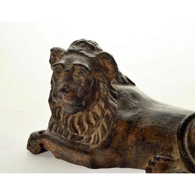 Baroque Lion in Forge Iron, Spain, 16th Century For Sale - Image 3 of 6