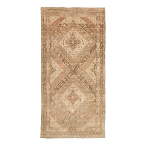 Mid 20th Century Distressed Antique Khotan Wool Rug