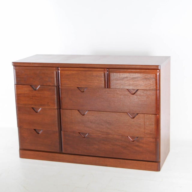 1980s Japanese Chest of Drawers in Oak, 1980s For Sale - Image 5 of 18
