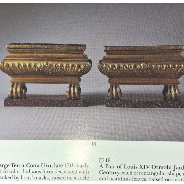 This item on offer concerns an importantl gilt bronze Sphynx Sculpture and associated Jardiniere components. This object...