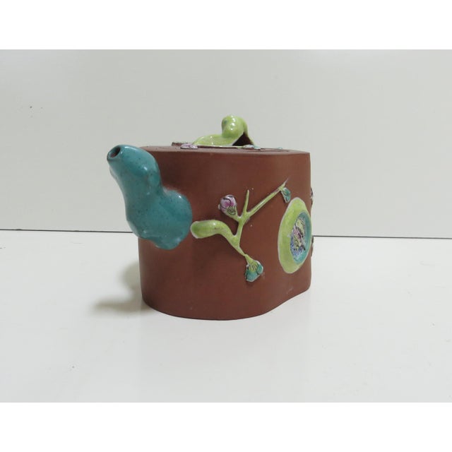 Late 19th Century Antique Chinese Yixing Zisha Clay Teapot For Sale - Image 5 of 10