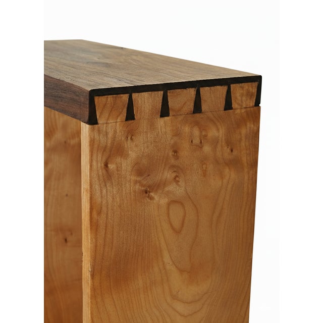 Journey Handmade Dovetailed Wall Bookcase by Giuseppe Deepak Benti For Sale - Image 4 of 6