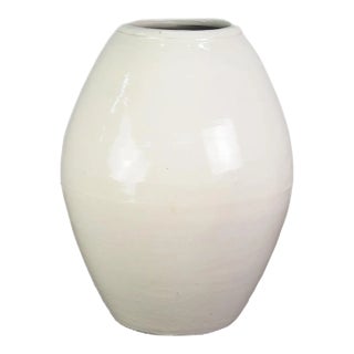 White Oblong Jar For Sale