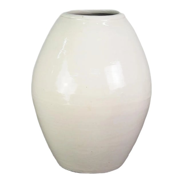 White Oblong Jar For Sale