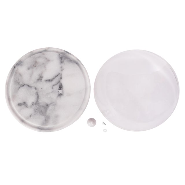 Whether you're serving appetizers, desserts, or gourmet dishes, this Marble Plate with Acrylic Dome is designed to...