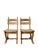 Vintage Brutalist Oak Chairs from Dittmann & Co, 1970s, Set of 2 For Sale - Image 11 of 11