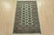 Tribal Bokhara Rug 3’2” X 5’2” Green Wool Tribal Hand-Knotted Oriental Carpet For Sale - Image 3 of 11
