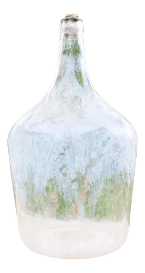 Vintage Aged Glass Oil Bottle