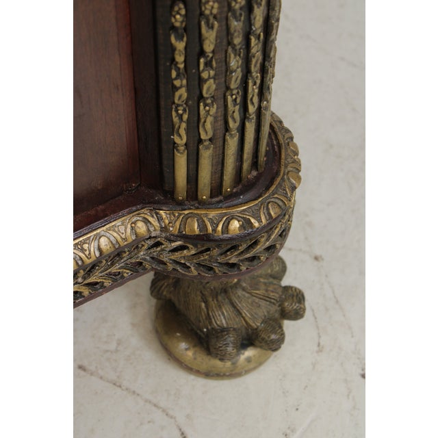 Vintage Marble Top French Louis XVI Style Commode For Sale - Image 15 of 18