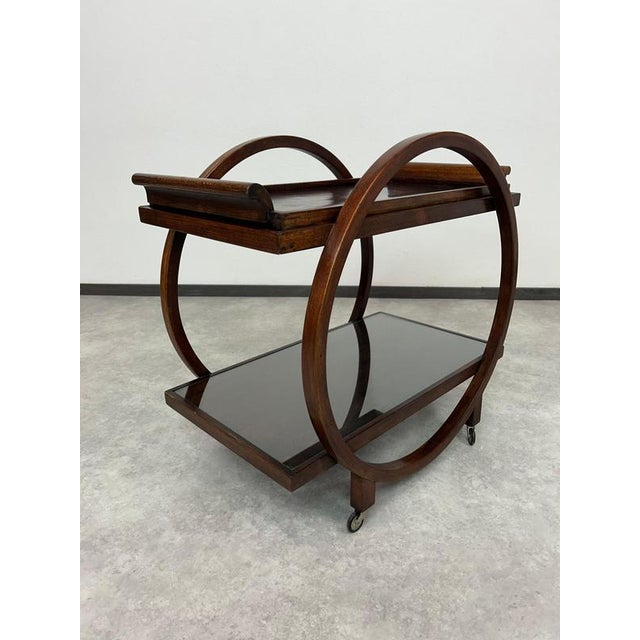 Art Deco Serving Trolley from Thonet, 1930s For Sale - Image 8 of 11