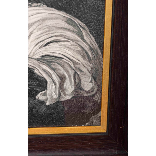 Antique Victorian Female Portrait Print After Frederic Leighton, Dark Wood Frame For Sale - Image 4 of 7