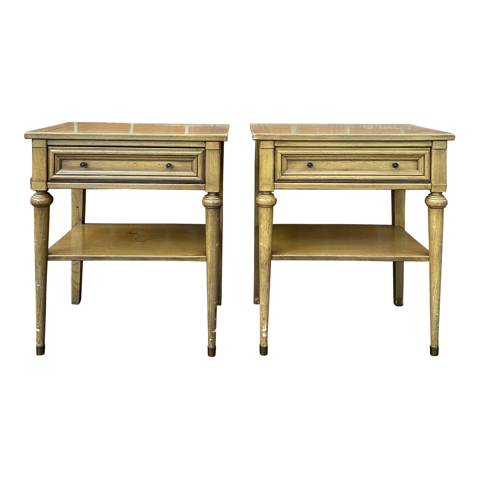 Late 20th Century Vintage White Fine Furniture Company Nightstands