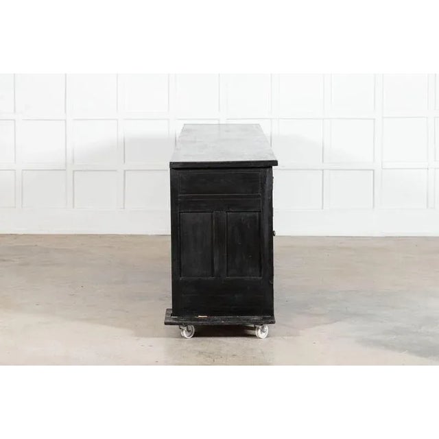 Wood English Ebonised Pine Dresser Base, 1870s For Sale - Image 7 of 17