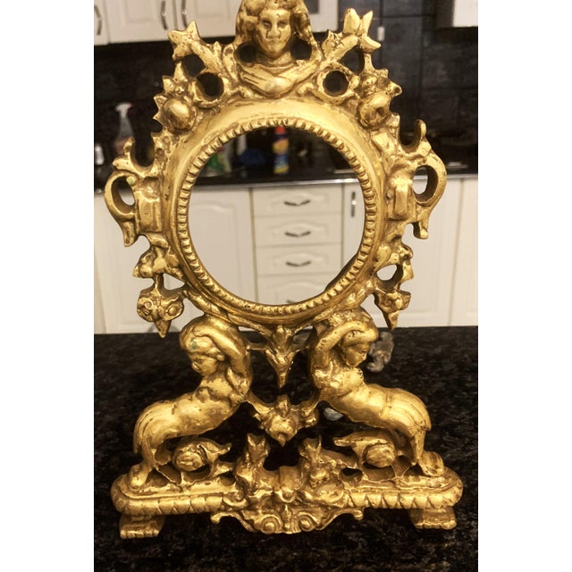 Metal 19th Century Brass Clock Casing For Sale - Image 7 of 8