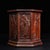 Vintage Chinese Huali Rosewood Brush Pot | Octagonal Carved Eight Immortals Motif For Sale - Image 4 of 10