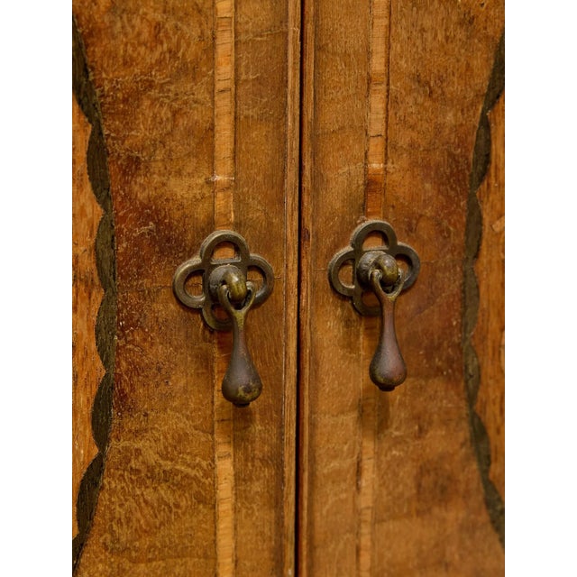Antique French Louis XV Style Figural Marquetry Cabinet For Sale - Image 9 of 12