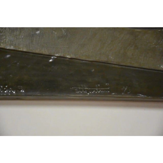 Metal 3d Tin Abstract Signed Art 20" X 20" For Sale - Image 7 of 7