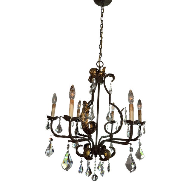 Tuscan Chandelier. Curry and Co. For Sale