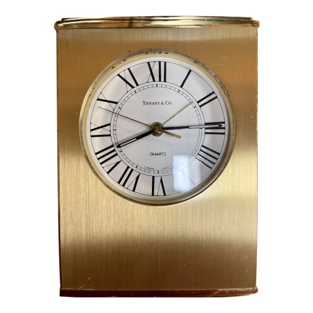 1970s Tiffany’s Table Alarm Clock For Sale