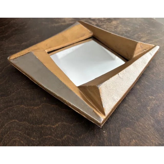 Mid-Century Modern Mid Century Three Dimensional Wood Abstract Mirror For Sale - Image 3 of 5