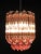 Mid-Century Modern Quadriedri Murano Chandelier – 47 Pink Prisms For Sale - Image 3 of 9