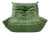 Togo Lounge Chair in Forest Green Leather by Michel Ducaroy for Ligne Roset For Sale