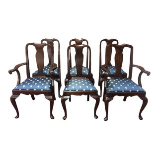 Vintage Dining Chairs, Set of Six Chairs, Henkel Harris Furniture For Sale