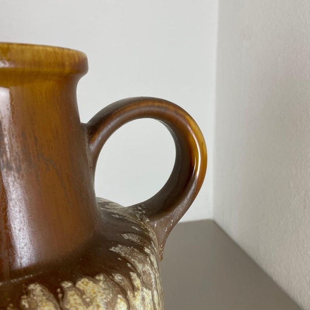 Large Fat Lava Pottery Multi Color Floor Vase from Scheurich, 1970s For Sale - Image 11 of 18