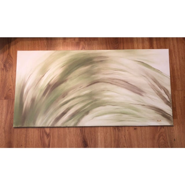 Plastic "Natural Bend" Signed Original Acrylic Abstract by Nancy Smith For Sale - Image 7 of 7