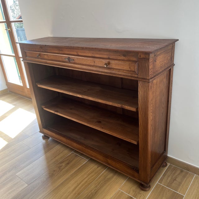 Open Oak Sideboard, 1930s-1950s For Sale - Image 11 of 18