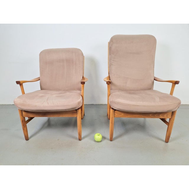 Mid-Century Modern Vintage Beech Chairs from Farstrup Møbler, 1970s, Set of 2 For Sale - Image 3 of 17