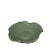 Asian Modern Lotus Leaf Celadon Porcelain Plate For Sale