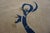 1890s Ivory Blue Tan Antique Chinese Peking Dragon Carpet 8' X 9'8" Wool Rug For Sale In New York - Image 6 of 14