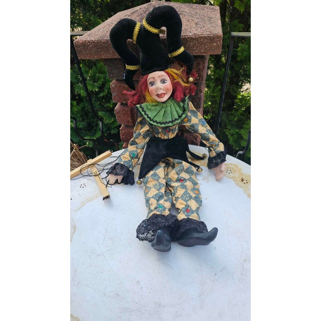 Venetian Clown Marionette Puppet, 1960s For Sale - Image 9 of 9