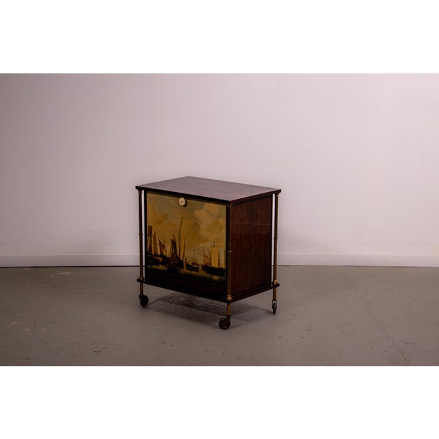 Mid-Century Modern French Bar Cabinet, 1970 For Sale - Image 3 of 13