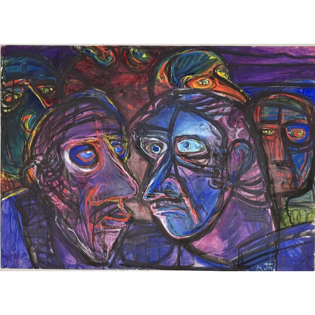 Josip Botteri Dini, Untitled, 1970s, Acrylic & Paper For Sale - Image 10 of 10