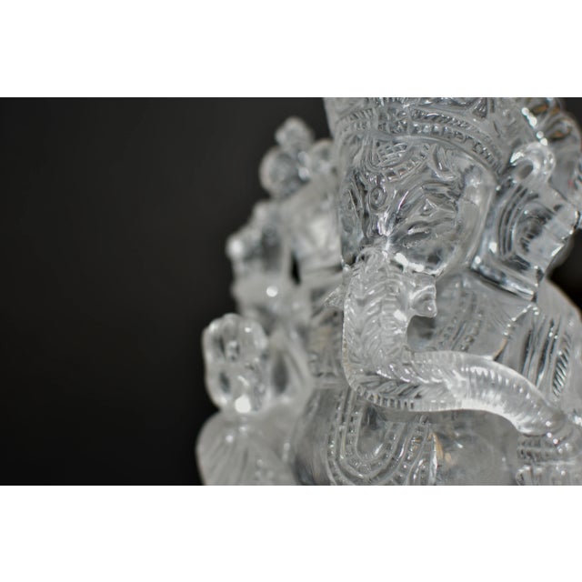 Rock Crystal Quartz Ganesh 7" For Sale - Image 10 of 12