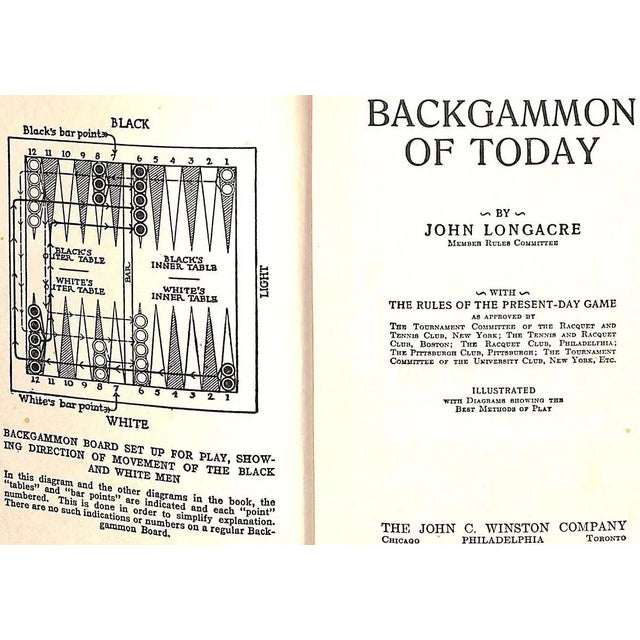 "Backgammon of Today" 1930 Longacre, John For Sale - Image 4 of 9