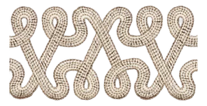 Schumacher Freeform Embroidered Tape In Chocolate