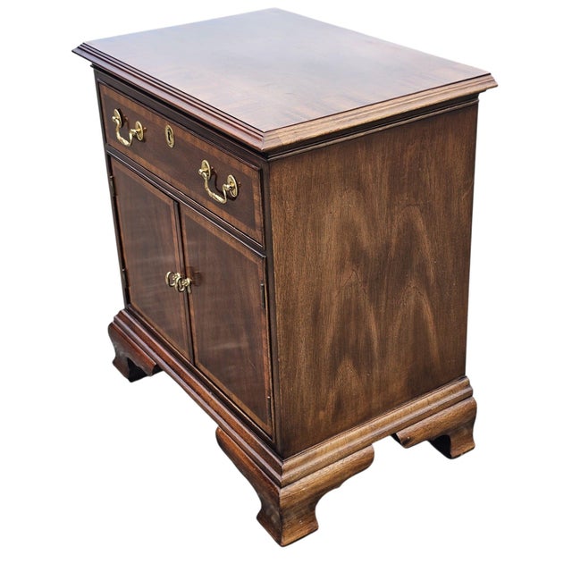 Mid-Century Modern Vintage Councill Furniture Single Drawer Bedside Table Nightstand For Sale - Image 3 of 10