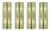 Rectangular Murano Glass Wall Sconces with Chrome Finish by Simoeng for Simoeng, Set of 4 For Sale