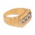 1980s Vintage Diamond 14k Gold Two Tone Tank Ring, Size 7 For Sale - Image 5 of 7